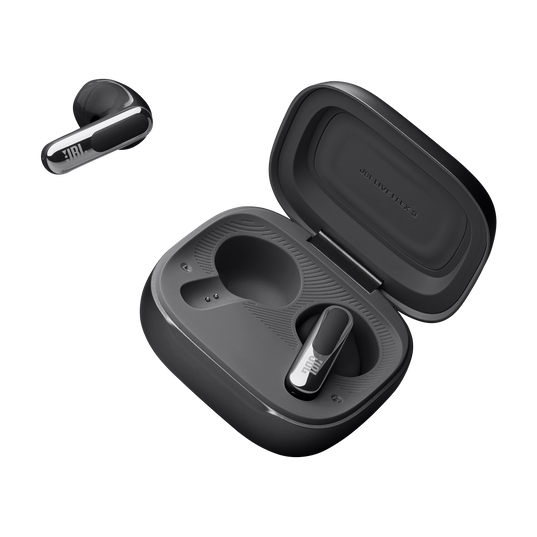 JBL Live Flex 3 - Black - True wireless noise-cancelling open-stick earbuds - Detailshot 7